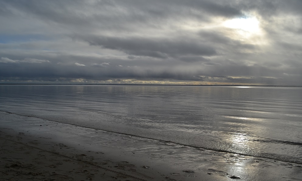 Plage de Taussat en Hiver