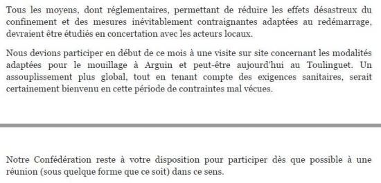 20200408 courrier caubarc sous prefete extrait